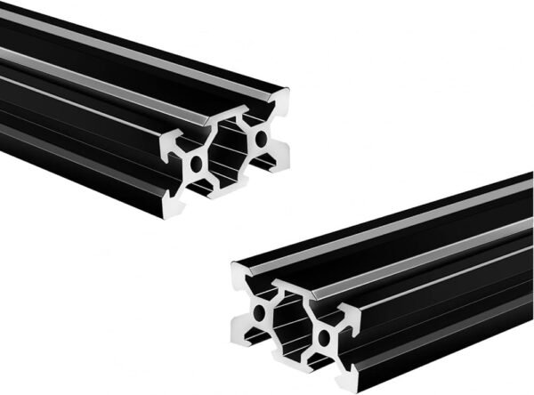 قطاع ألومنيوم بفتحه حرف V أبعاد 20X40X1000mm