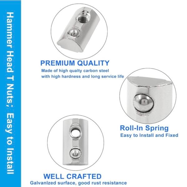 ⁦Roll Ball Spring Nuts 5m 3030-4040⁩ - الصورة ⁦2⁩